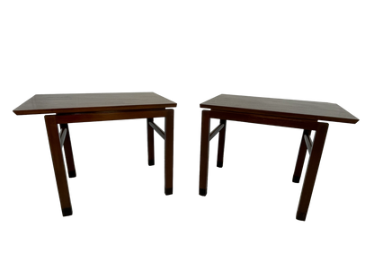 Edward Wormley for Dunbar End Tables Pair, Mahogany, c. 1960s