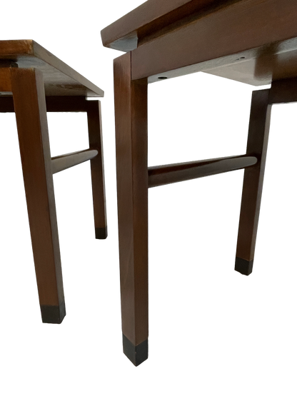 Edward Wormley for Dunbar End Tables Pair, Mahogany, c. 1960s