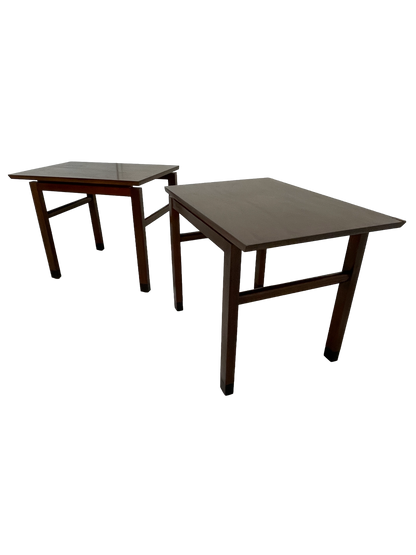 Edward Wormley for Dunbar End Tables Pair, Mahogany, c. 1960s