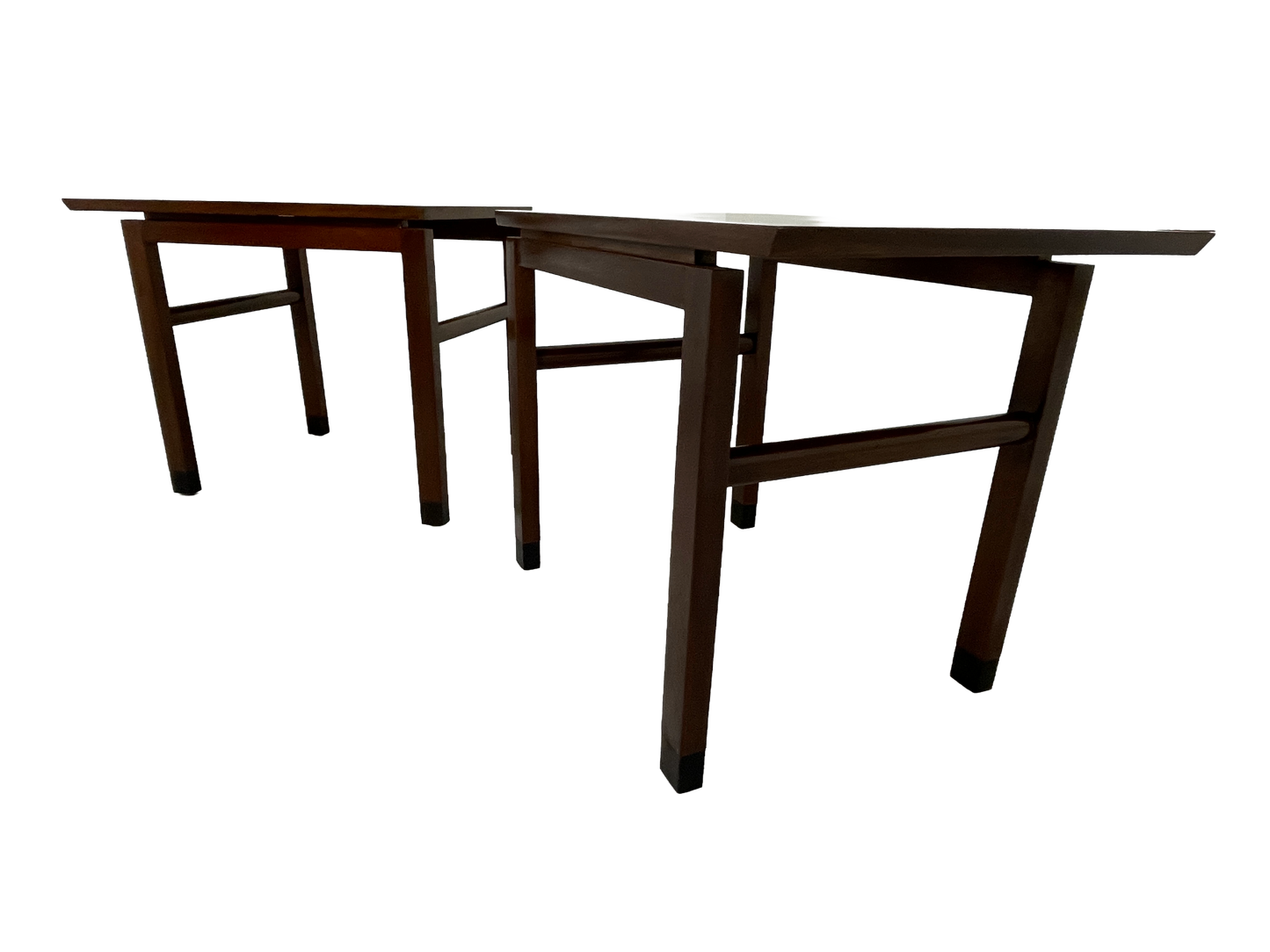 Edward Wormley for Dunbar End Tables Pair, Mahogany, c. 1960s