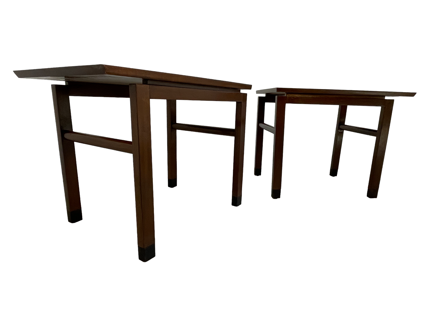 Edward Wormley for Dunbar End Tables Pair, Mahogany, c. 1960s