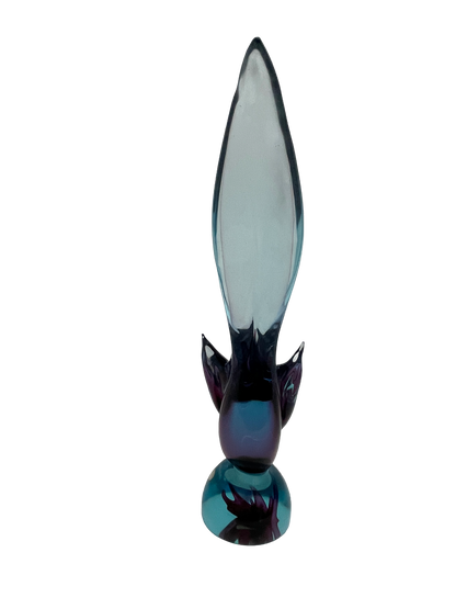 Murano Glass Bird Sculpture – Vintage Art Glass, Circa 1960