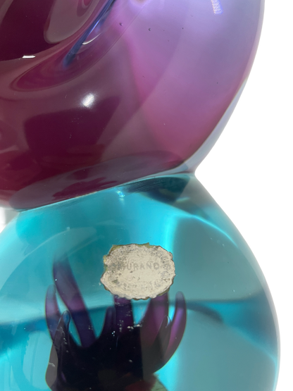 Murano Glass Bird Sculpture – Vintage Art Glass, Circa 1960