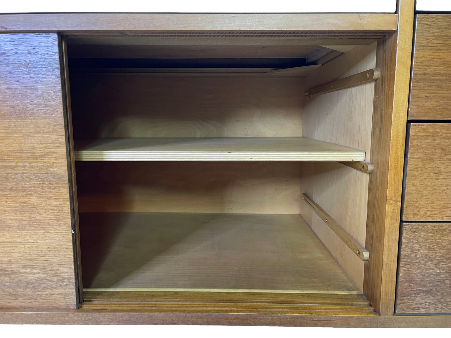 Brown Saltman Walnut Modular Wall Unit Attributed to Martin Borenstein, 1960s