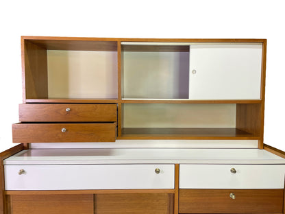 Brown Saltman Walnut Modular Wall Unit Attributed to Martin Borenstein, 1960s