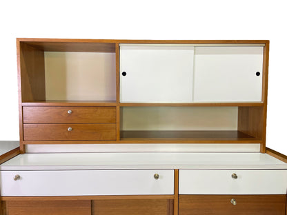 Brown Saltman Walnut Modular Wall Unit Attributed to Martin Borenstein, 1960s