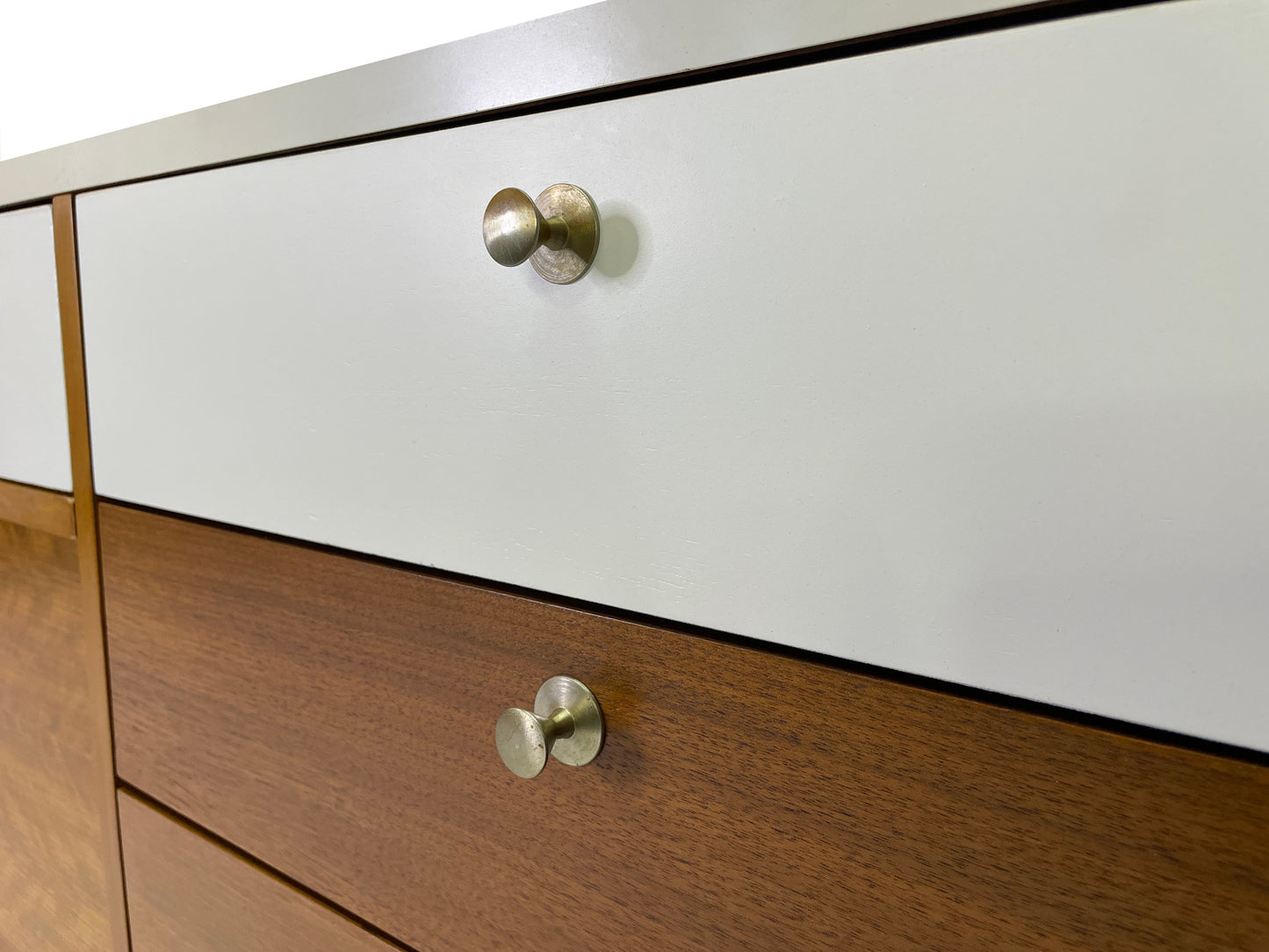 Brown Saltman Walnut Modular Wall Unit Attributed to Martin Borenstein, 1960s