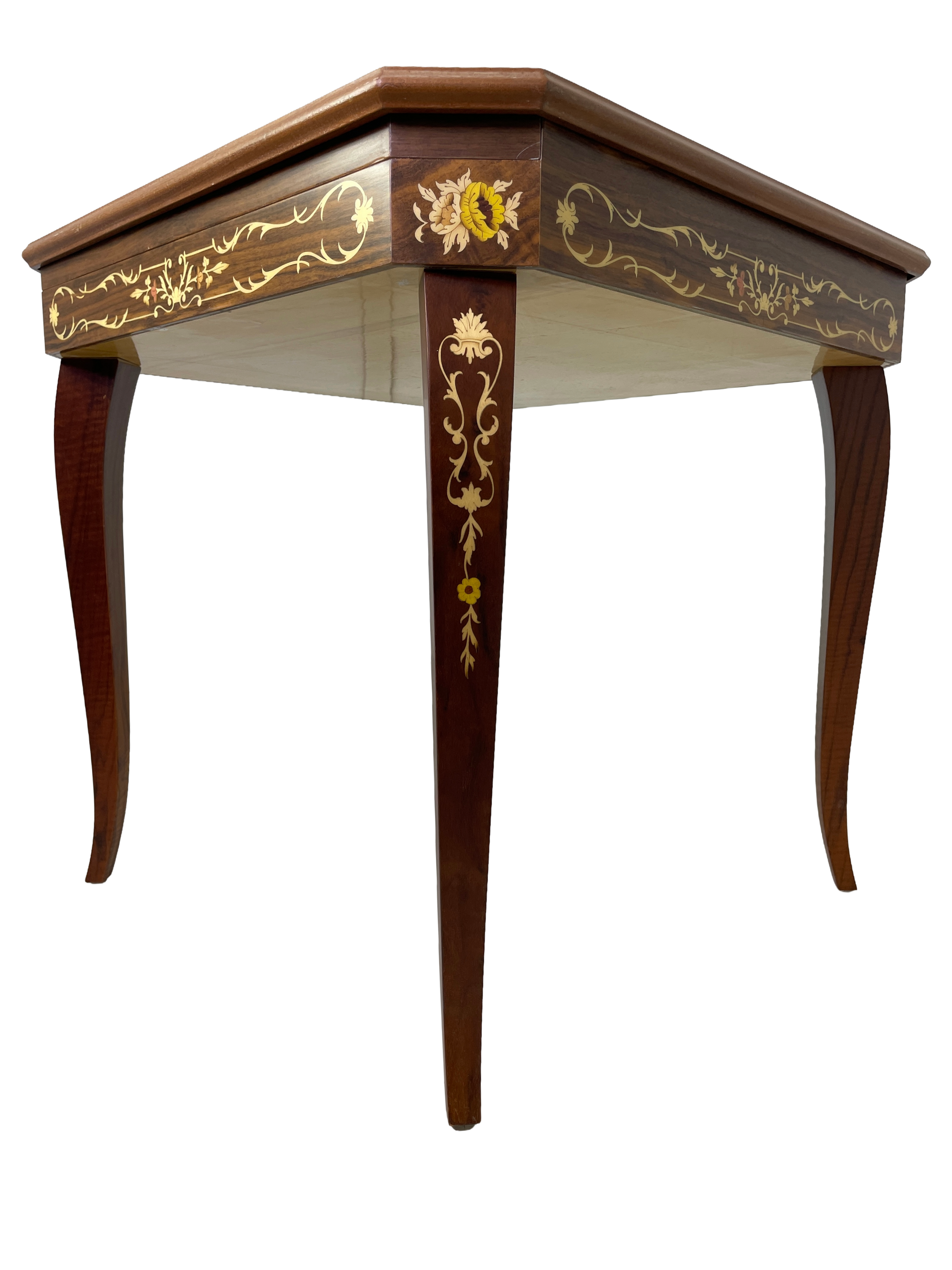 Italian 1980s multi game table with chairs table legs
