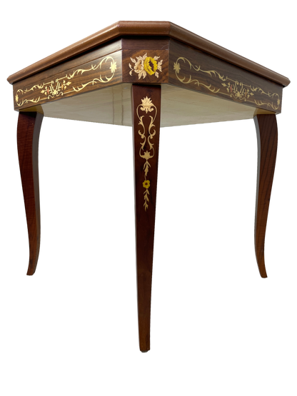 Italian 1980s multi game table with chairs table legs
