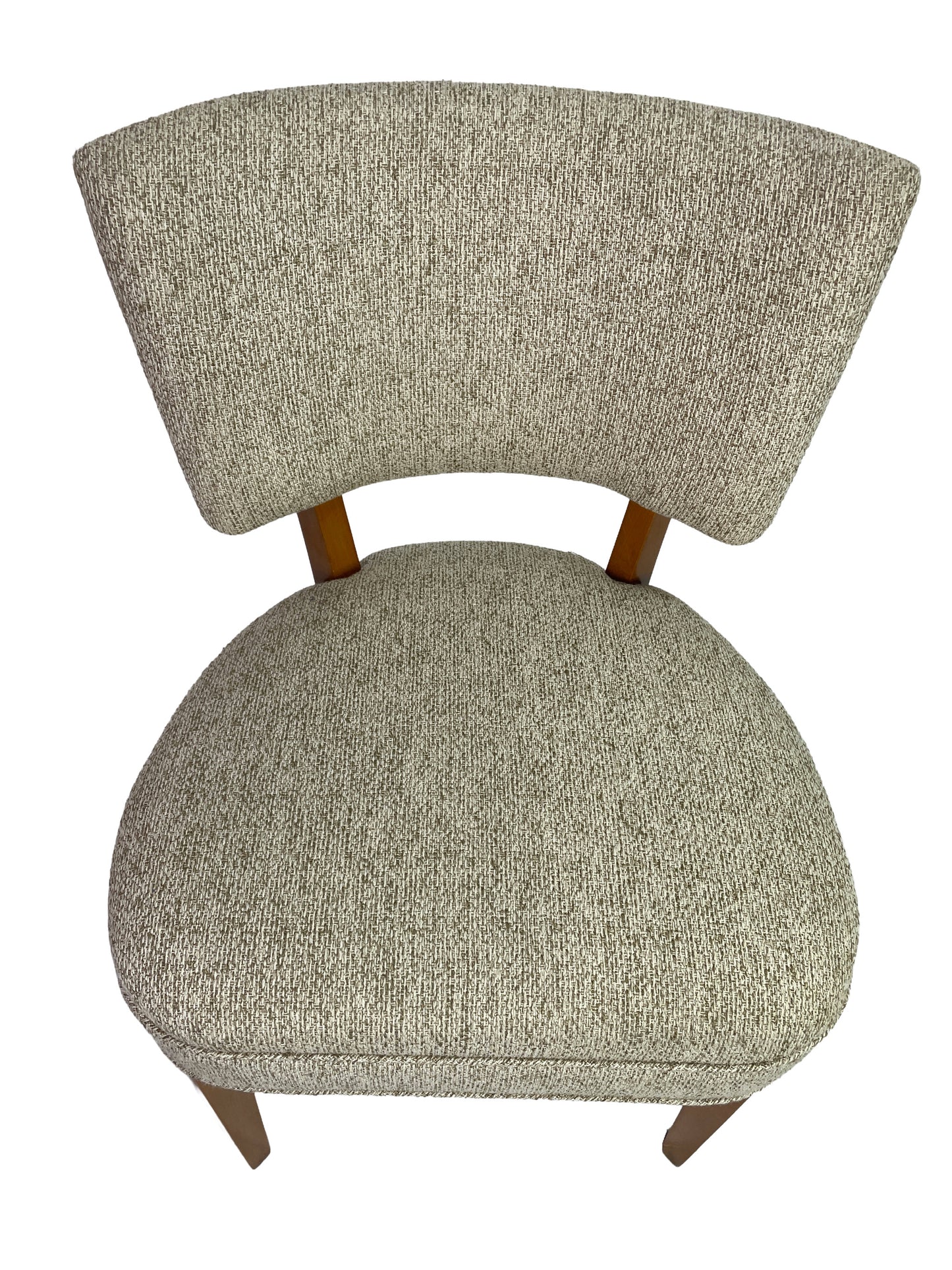 Large Circa 1950s Mid-Century Modern Dining Chair Set | 12 Restored Dining Chairs Including 2 Captain’s Chairs