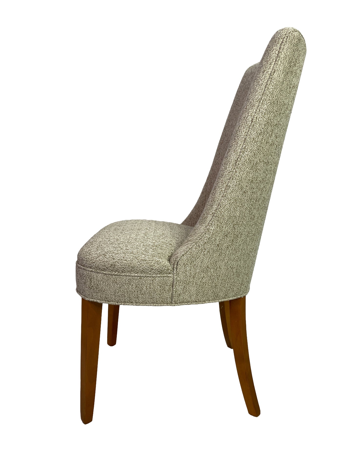 Large Circa 1950s Mid-Century Modern Dining Chair Set | 12 Restored Dining Chairs Including 2 Captain’s Chairs