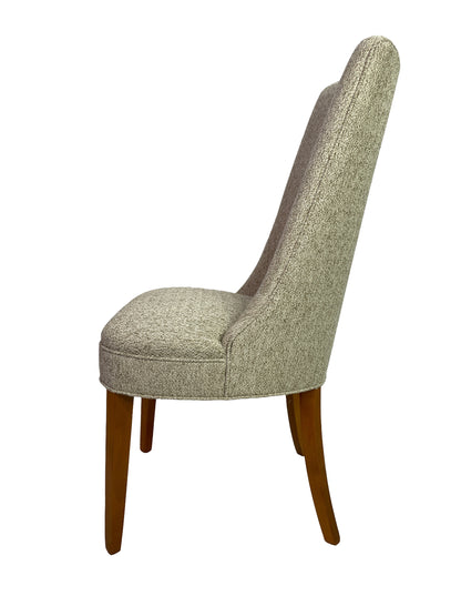 Large Circa 1950s Mid-Century Modern Dining Chair Set | 12 Restored Dining Chairs Including 2 Captain’s Chairs