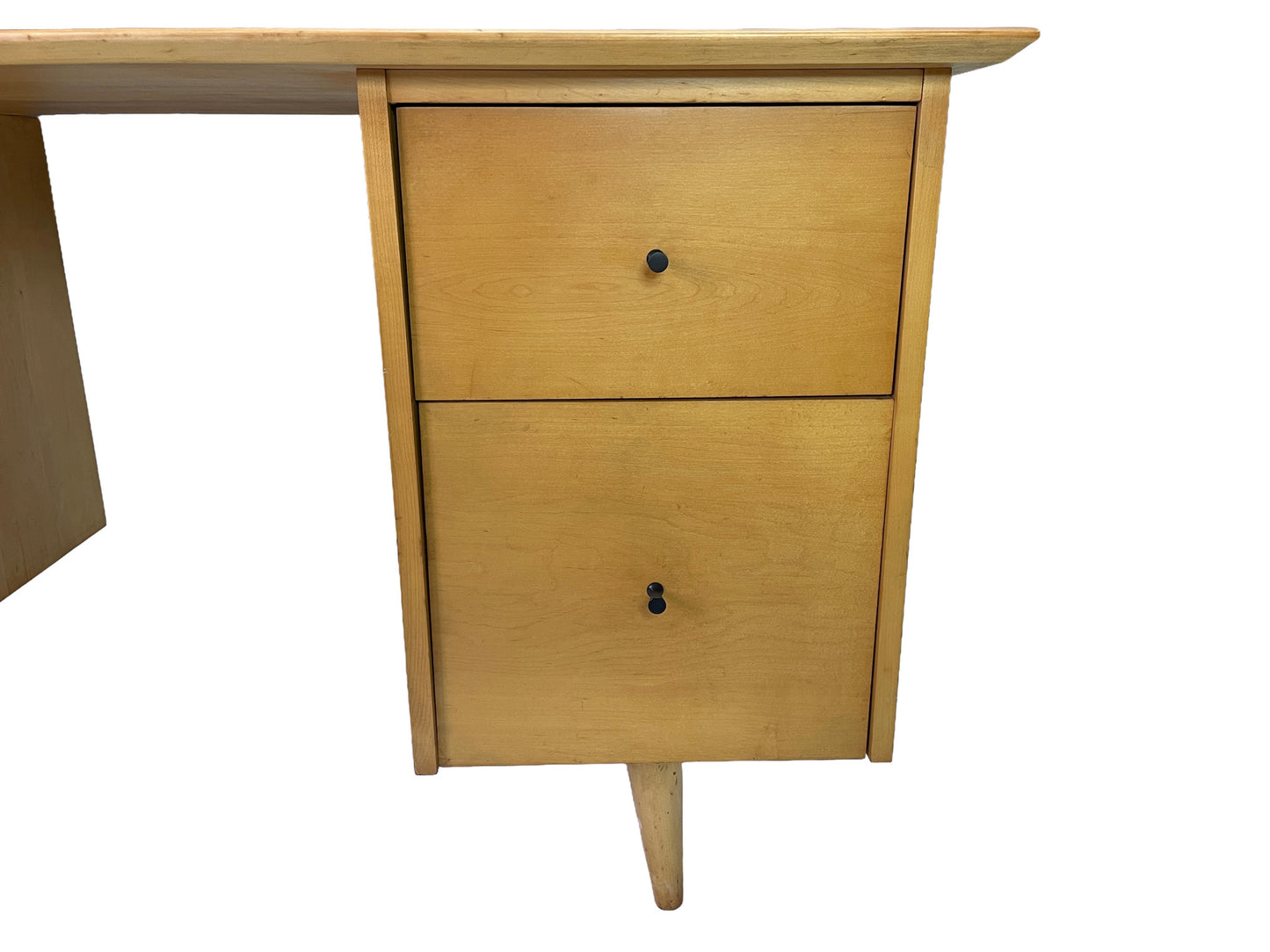Paul McCobb for Planner Group Maple Double Pedestal Desk, 1950s