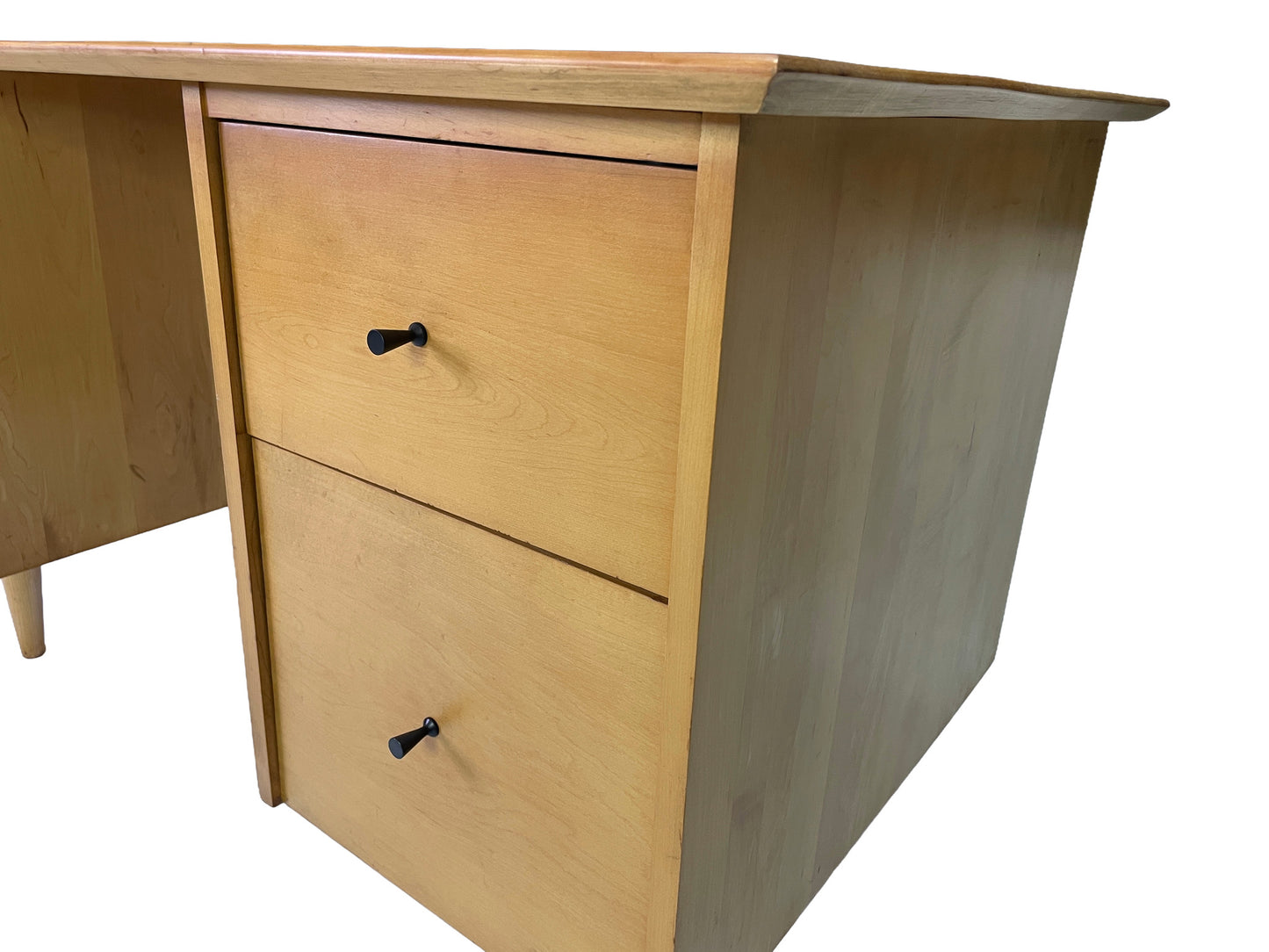 Paul McCobb for Planner Group Maple Double Pedestal Desk, 1950s