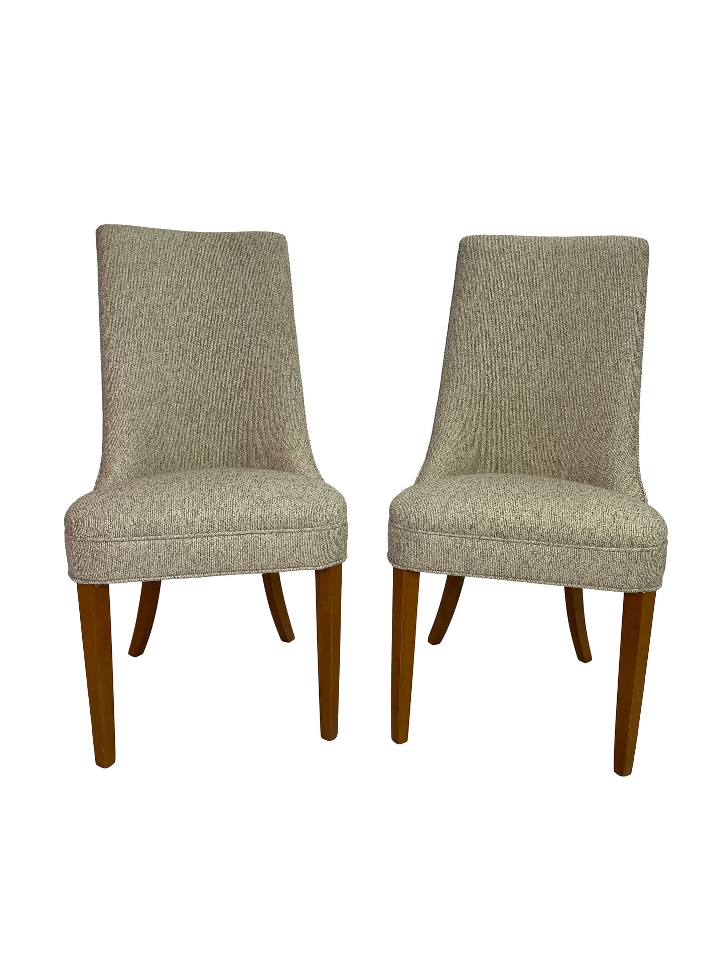 Large Circa 1950s Mid-Century Modern Dining Chair Set | 12 Restored Dining Chairs Including 2 Captain’s Chairs