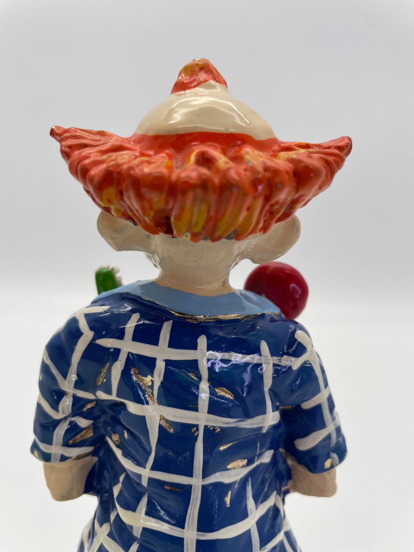 Signed 1984 Ron Lee Dentist Clown Sculpture on Natural Onyx Base with 24K Gold-Plated Accents
