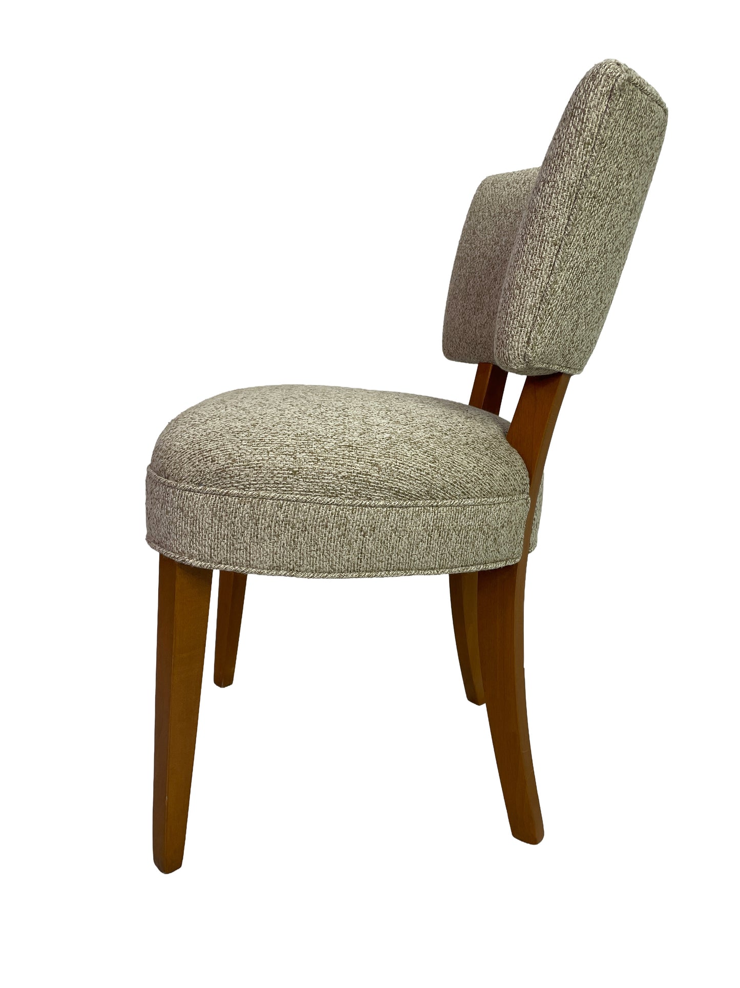 Large Circa 1950s Mid-Century Modern Dining Chair Set | 12 Restored Dining Chairs Including 2 Captain’s Chairs