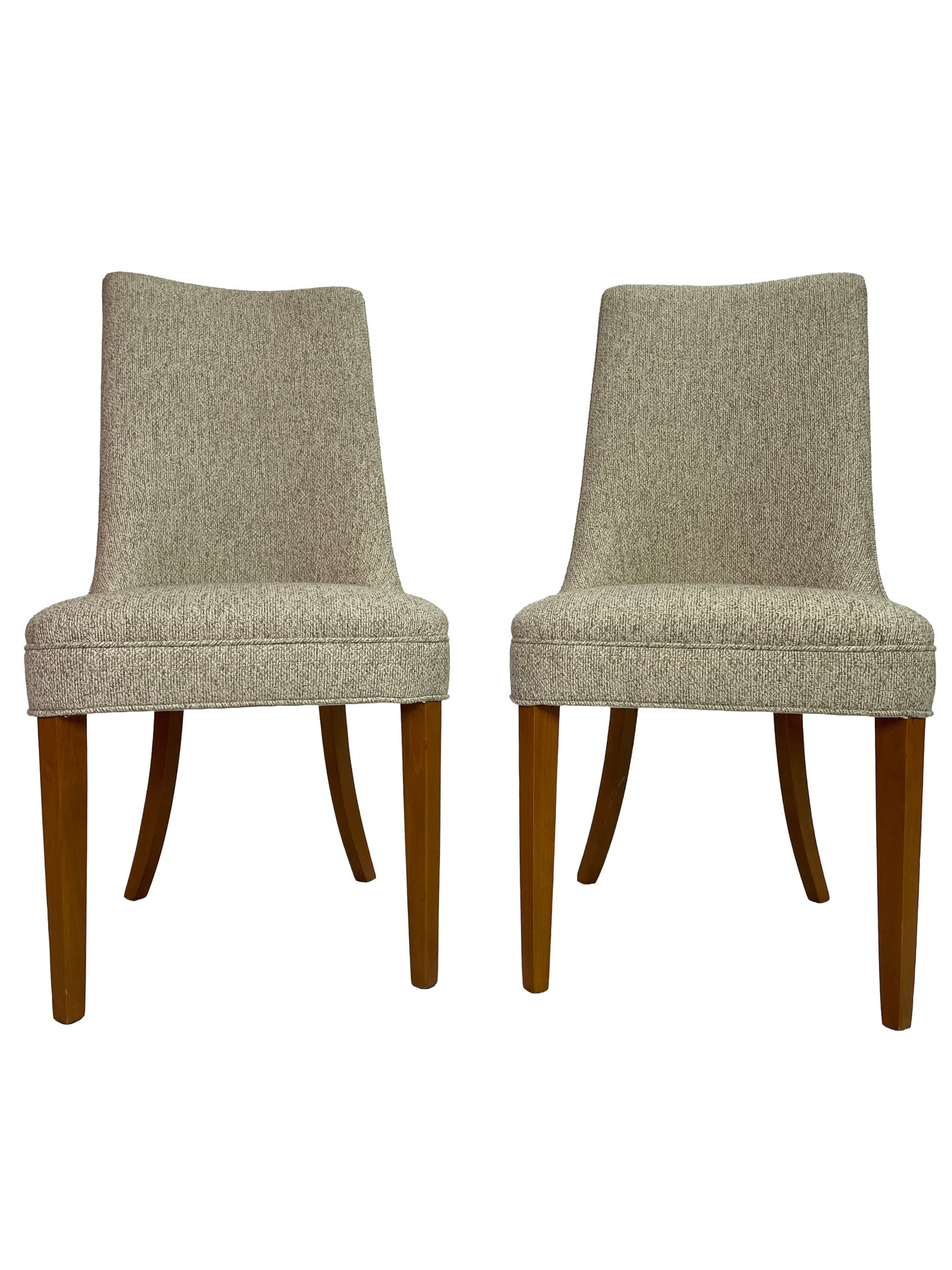 Large Circa 1950s Mid-Century Modern Dining Chair Set | 12 Restored Dining Chairs Including 2 Captain’s Chairs