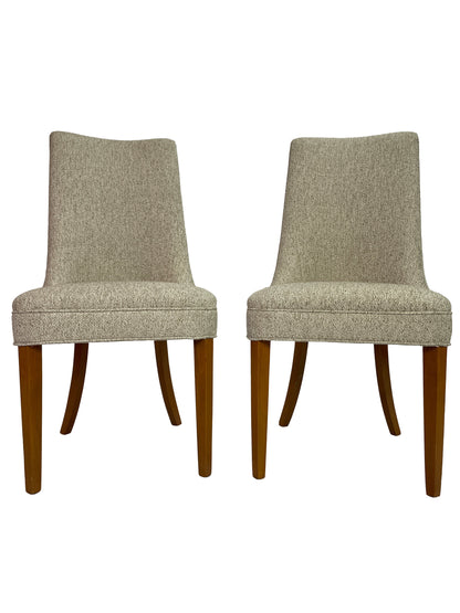Large Circa 1950s Mid-Century Modern Dining Chair Set | 12 Restored Dining Chairs Including 2 Captain’s Chairs
